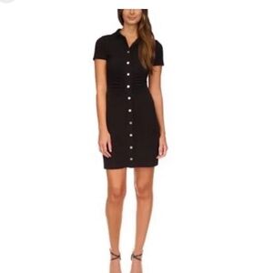 Micheal Kors Short Sleeved Front Ruched Dress